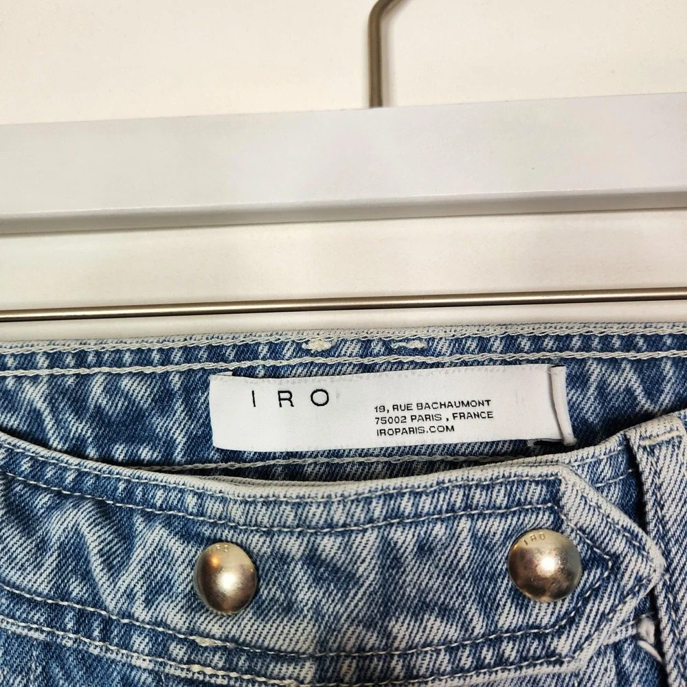 IRO Jeans Womens 34 US‎ 2 Blue Orionis Tapered Leg Front Seam Denim Pants